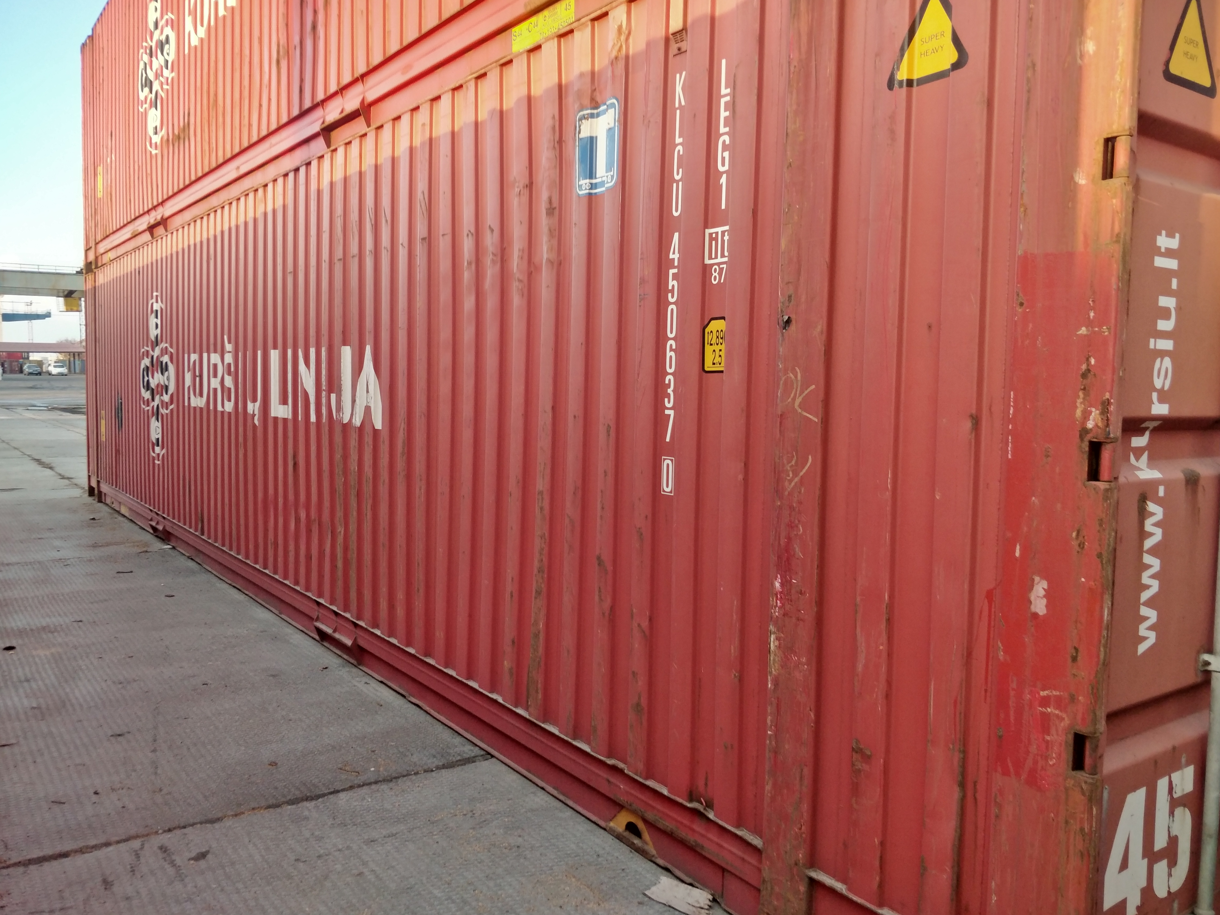 45ft High Cube Pallet Wide Container (45HCPW) (used)