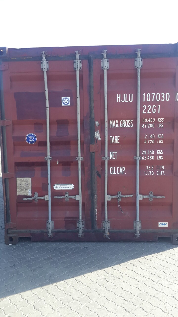 20DC Shipping containers 20 feet (used)