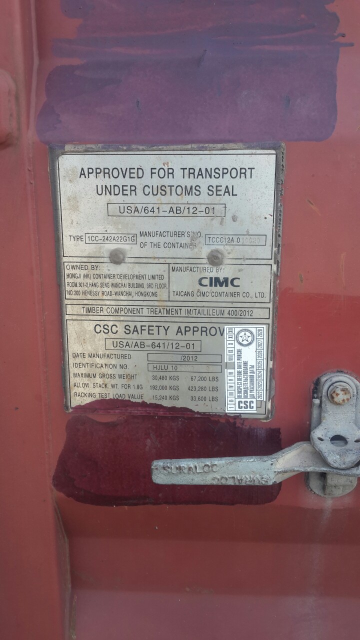 20DC Shipping containers 20 feet (used)