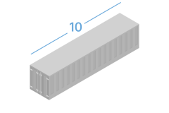 10DC Shipping containers 10 foot