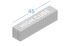 45HC Shipping containers 45 feet high cube